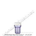 Plastic filter housing/clear water filter housing 5 inch